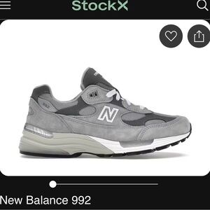 New Balance 992 Gray Sneakers mens 5.5